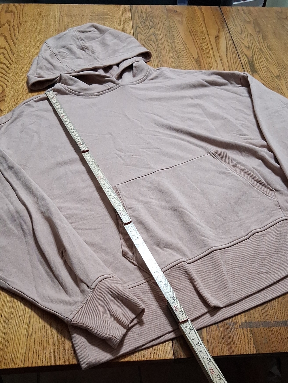 ATHLETA Sweatshirt Womens XL Pink ? Peach ? Hoodie Hood Preowned Exercise Yoga